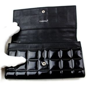 💯Authentic  Chanel Long Wallet Chocolate Bar